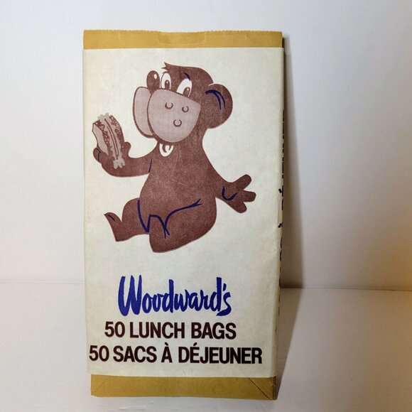 Woodward’s Vintage Department Store Lunch Bags Paper Advertising Approx 38 Read - Picture 2 of 7